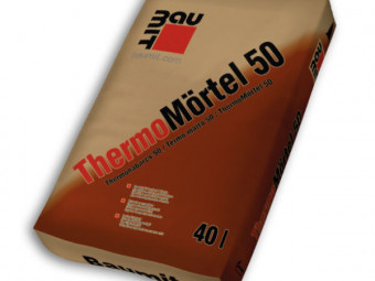 BAUMIT  ThermoMörtel 50 / Thermohabarcs HŐSZIGETELŐ HABARCS 40 l